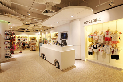 Retail Store Interior Design Mums and Babes | D'Marvel Scale Singapore