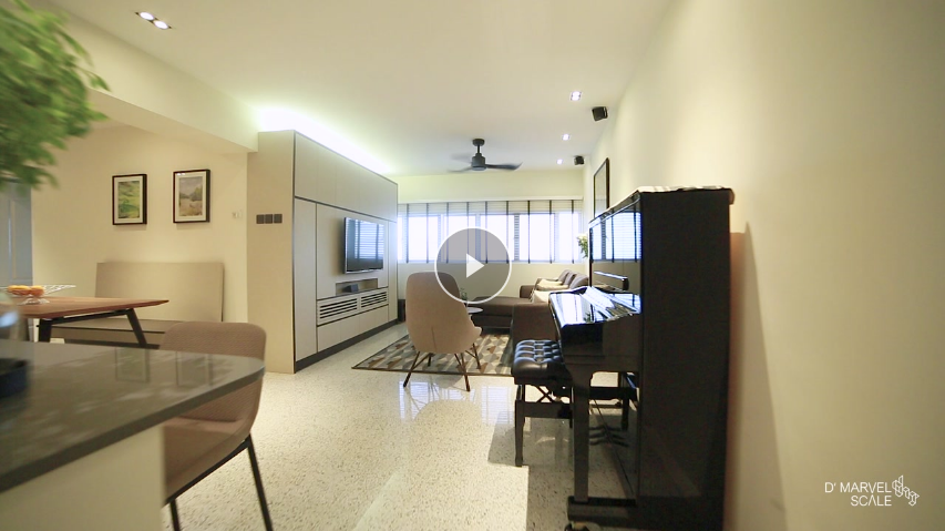 Marine Terrace Condominium Interior Design Video Highlights | D’Marvel Scale Singapore