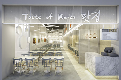 Restaurant Interior Design Taste of Korea | D'Marvel Scale Singapore